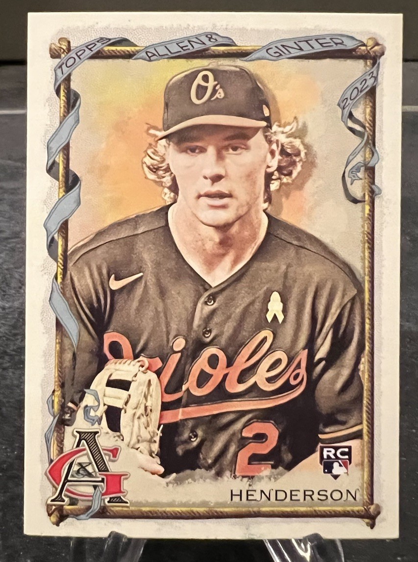 Gunnar Henderson (RC) 2023 Allen & Ginter #72 Baltimore Orioles  Rookie