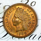 * 1908-S * SOLID+ GEM BU MS INDIAN HEAD PENNY * FROM ORIGINAL COLLECTION