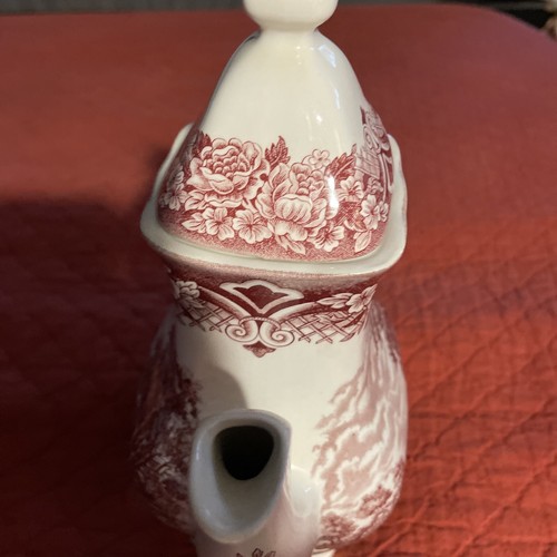Homeland Grind let Staffordshire England Coffee Pot Hand Engraved Permanent - Picture 11 of 17