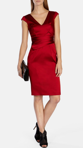 Party Millen Pencil Contour Satin Cocktail Nuovo Rpr Dress 40 199 £ Karen Uk 8 Red xqYaUAcAp