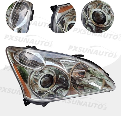 For 2004-2009 Lexus RX330 RX350 RX400h Headlights HeadLamps HID+Halogen Pair - Picture 2 of 3