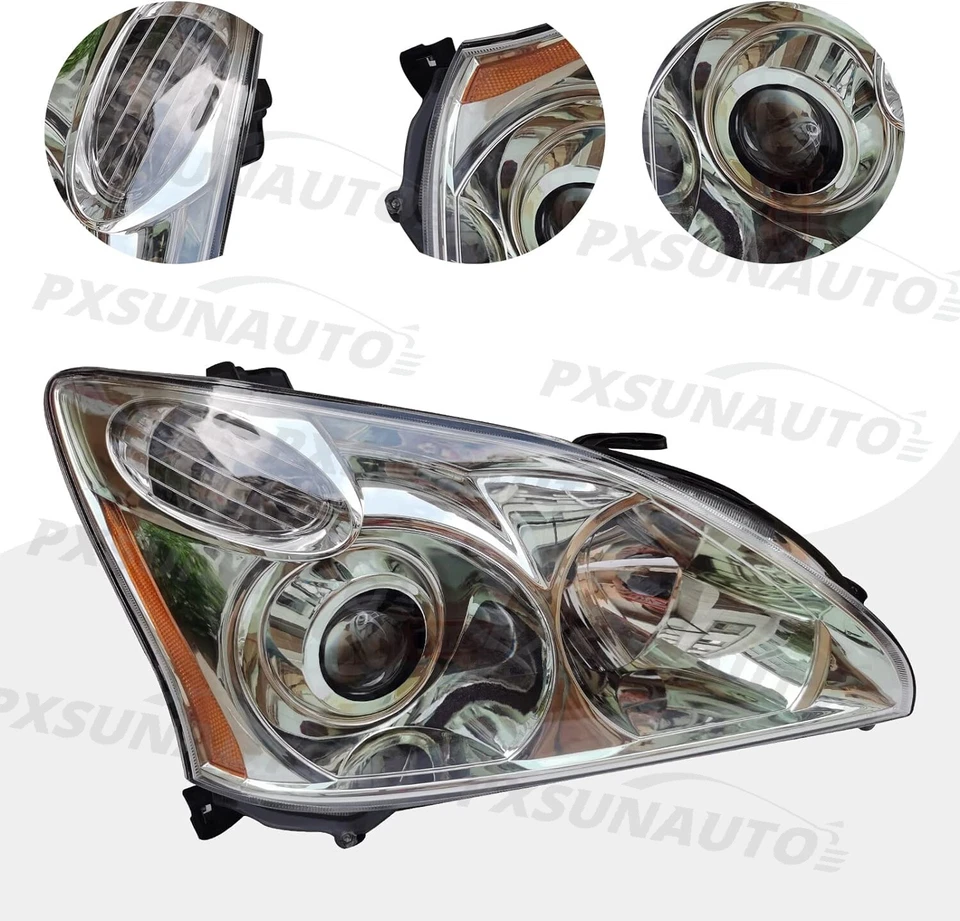 Faros delanteros HID + par halógenos para Lexus RX330 RX350 RX400h 2004-2009 Foto 2 de 3