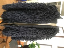 Stella Mc Cartney Fuzzy Wool Longline Coat Cardigan Black Loose Fit Used Good Co