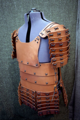 Leather Armor Medieval Samurai Japanese Leather armor Laro Halloween costume
