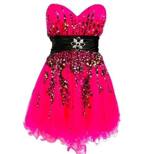short hot pink prom dresses Backless Blue Dresses, Short Open Back Formal Homecoming Item Descriptions Hot Pink Homecoming Dress |