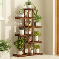 BlumenstäNder Blumenregal 6 Etagen Holz Pflanzentreppe Hoch Ecke Blumentreppe De
