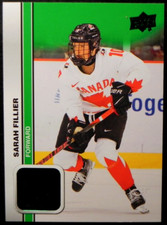 2023-24 23/24 Team Canada Juniors Women Green Foil #53 Sarah Fillier NY Sirens