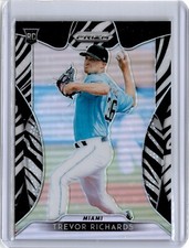 2019 Prizm Zebra Refractor Trevor Richards 95/99 (B25) Marlins