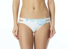 Carmen Marc Valvo 145712 Womens Hipster Bikini Bottom Swimwear White Size Large