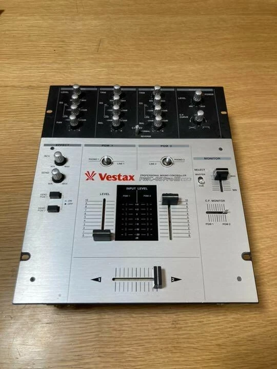 Vestax PMC-05 ProⅢ VCA Panel DJ Mixer Professional Mixing Controller Silver Used