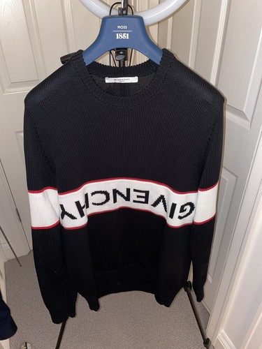 Givenchy Logo Intarsia Crewneck Cotton 