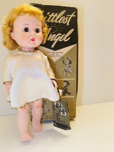 Vtg 1955 Arranbee R&B Littlest Angel Doll BKW Original Box Tag Angel Dress - Picture 19 of 24