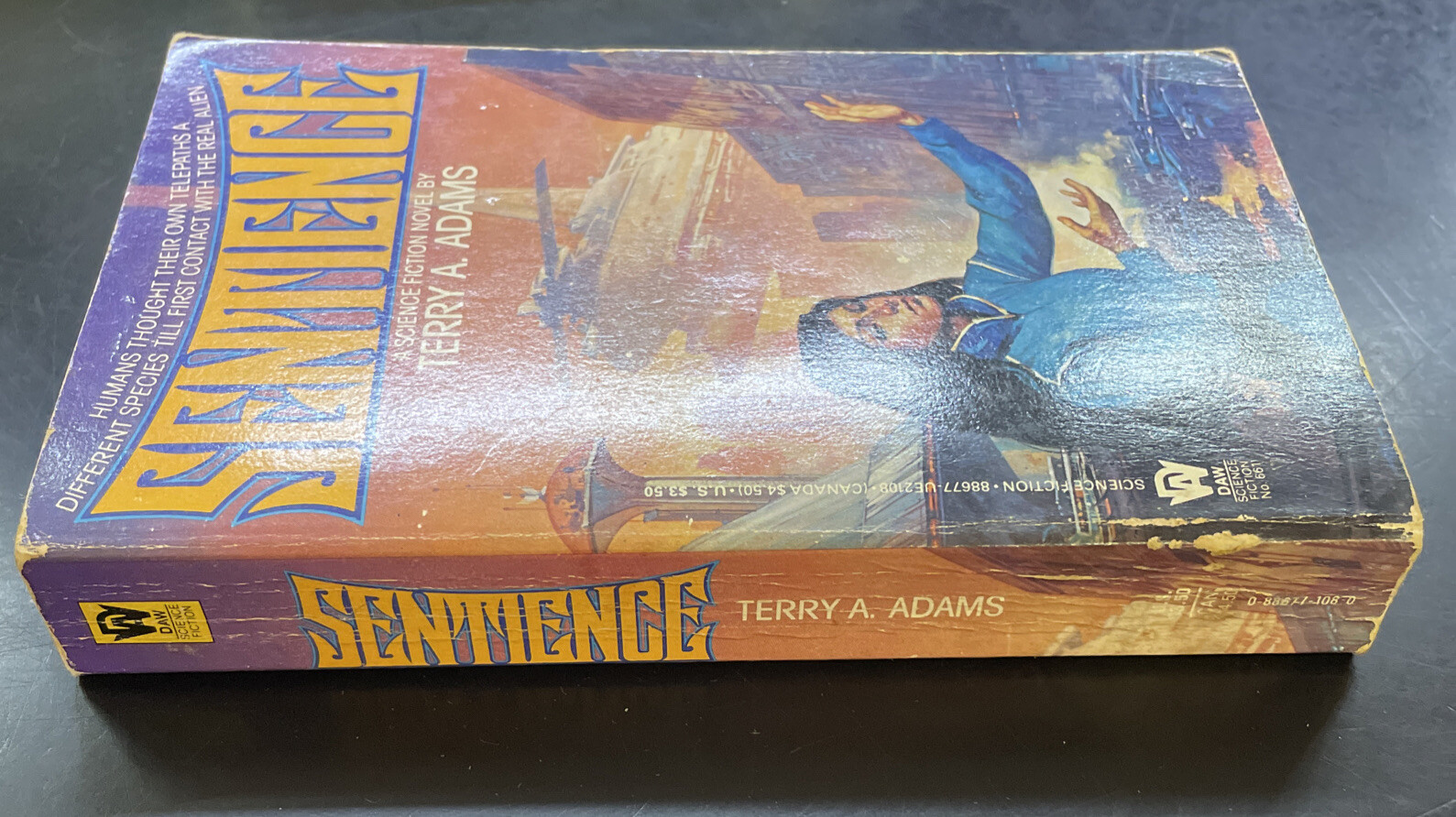 Sentience Terry A. Adams DAW Sci Fi Paperback Book 1986 1st print | eBay