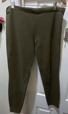Polo Ralph Lauren Riding Leggings Olive Green Size XL Equestrian LOW-SHIP