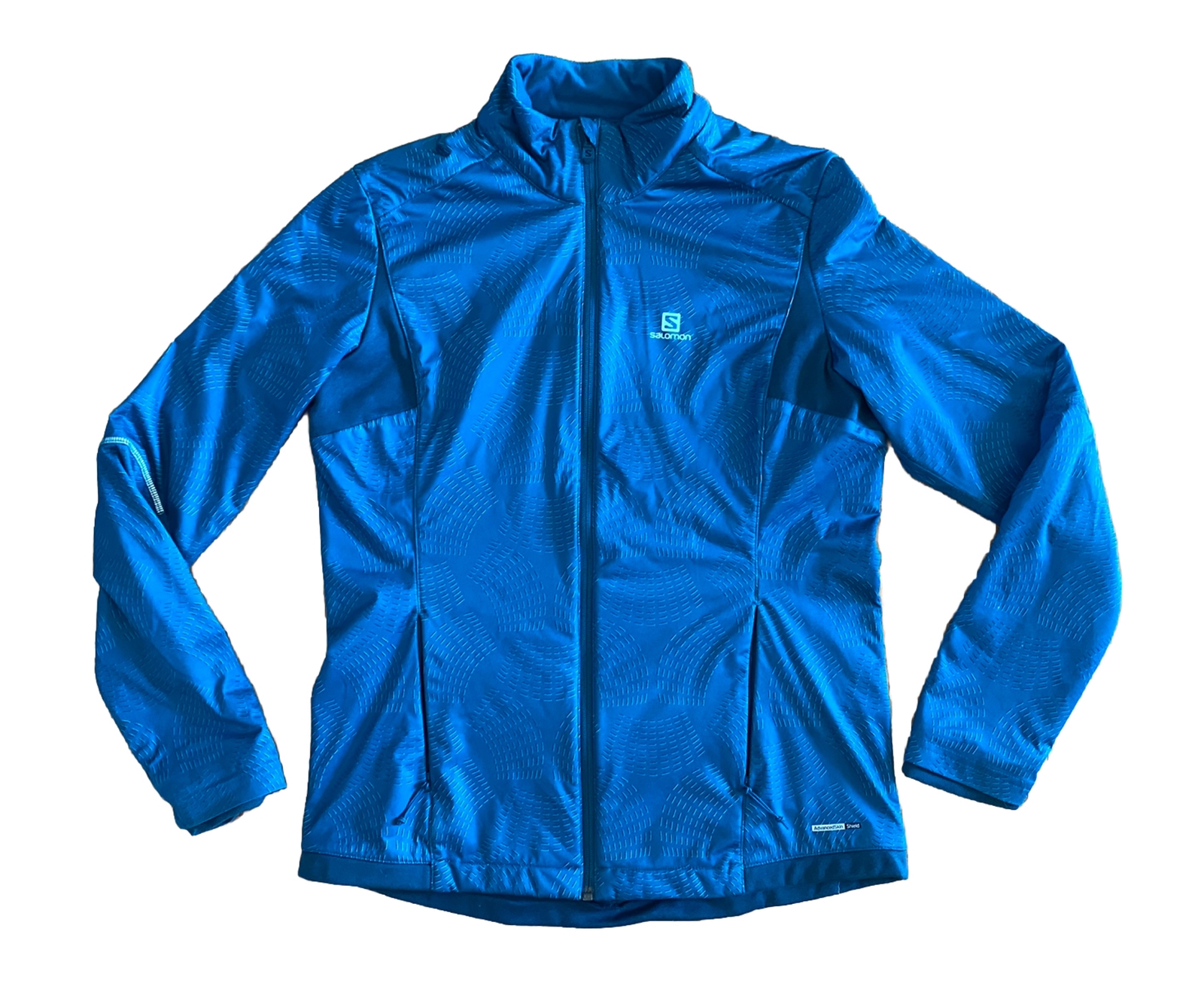 Salomon Giacca Piena Zip Up Giacca Da Corsa Atletica Donna Taglia Large