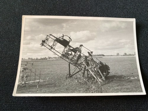 Original Photo of Burned out Polish Recon Plane in Krakowice Germany 1939 WW2 - 第 1/6 張圖片