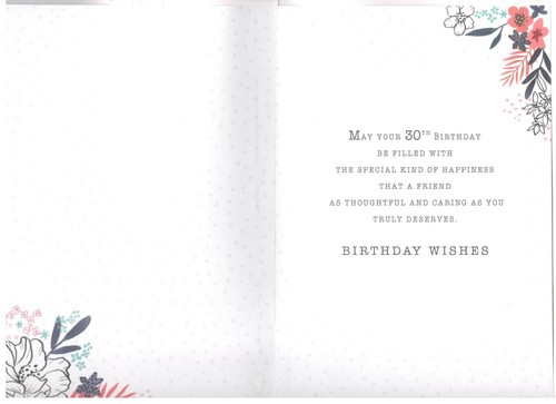 Milestone 30th Birthday Card For Relatives, Friends, Open, Various Designs - Picture 11 of 36
