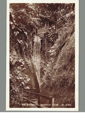 Der Wasserfall: Shanklin Chine: Isle Of Wight: Vintage Postkarte / RP