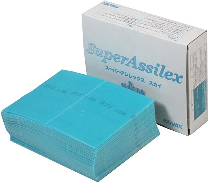 KOVAX Eagle Abrasives Super Assilex sheet Sky blue K-600 Grit