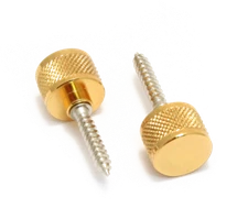 GRETSCH GUITAR STRAP BUTTON SET - GOLD - (2PCS) W/SCREW 922-1029-000 MADE IN USA