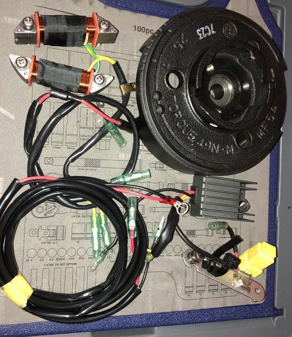Battery Charging Kit for Tohatsu 4HP 5HP 6HP 4Stroke MFS4C MDS5C MFS6C