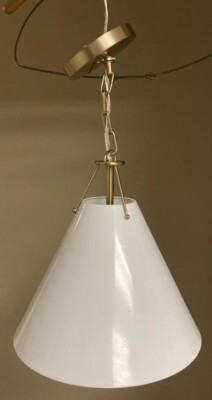 Crystorama Lighting Group XAV-B8301 Xavier 12''W Pendant - Gold & White Metal