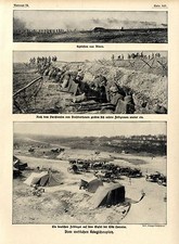 Bilddokumente Westfront: u.a. Deutsches Lage a.d.Gipfel der Cote Lorraine c.1915