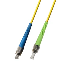 6M (19.68ft) OS2 FC/UPC to ST/APC Fiber Optic Cable Simplex Singlemode 9/125