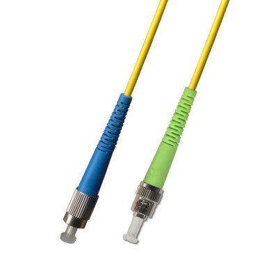 6M (19.68ft) OS2 FC/UPC to ST/APC Fiber Optic Cable Simplex Singlemode 9/125