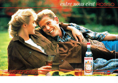 Werbung Advertising 1122 1991 Martini entre nous c'est Rosso 2Seiten