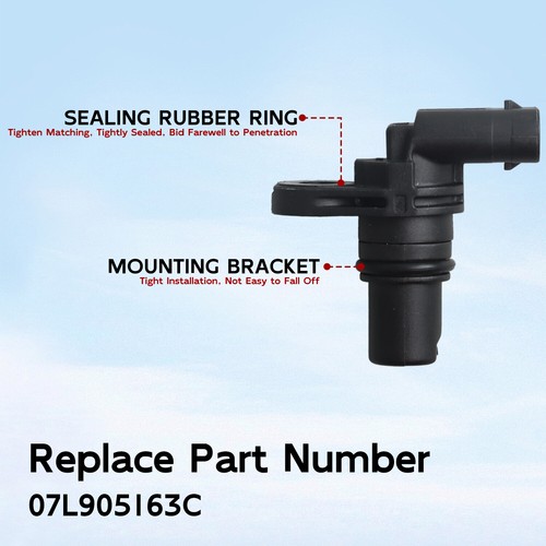 Camshaft Position Sensor 07L905163A 07L905163C Fit for Audi A5 A7 A8 Quattro Q5 - Picture 6 of 11