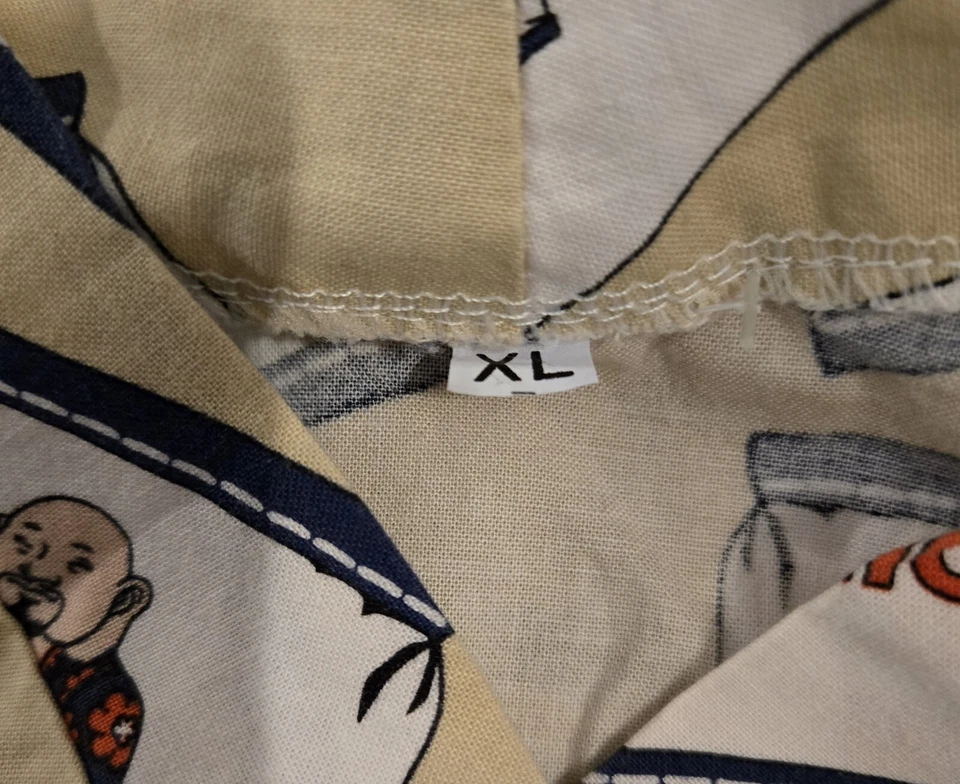 Women's Hawaiian Hula Girl Rice Scrub Top Extra Large - Image 3 of 3