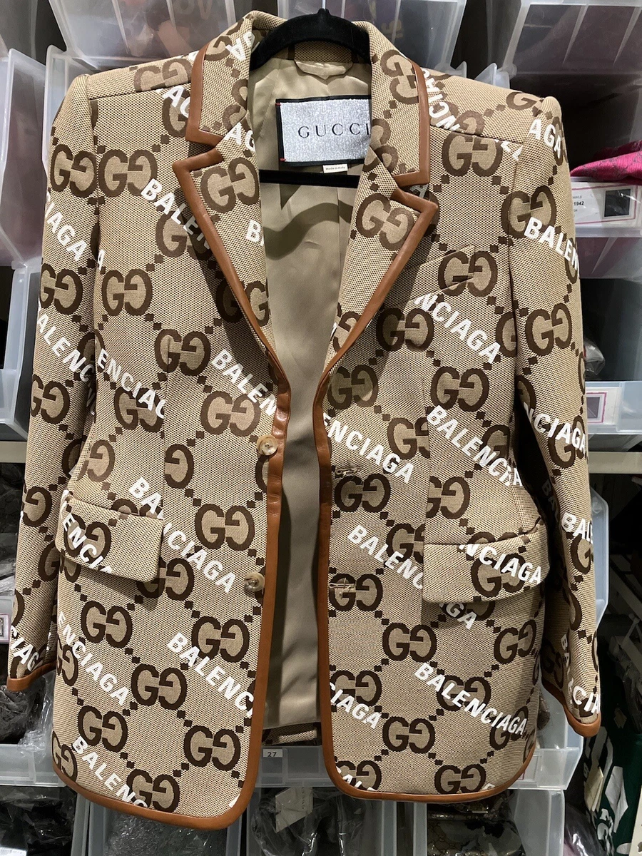 GUCCI × BALENCIAGA 22SS Jumbo GG Jacket 676426 ZAH7K