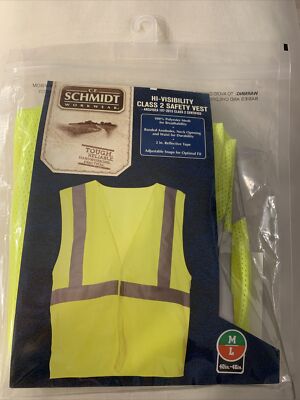 C.E.SCHMIDT WORKWEAR HI VISIBILITY CLASS 2 safety vest  M/L  40 -46  BRAND NEW