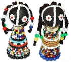 Hand Made African Zulu Dolls in Ndebele Beads. Free shipping!