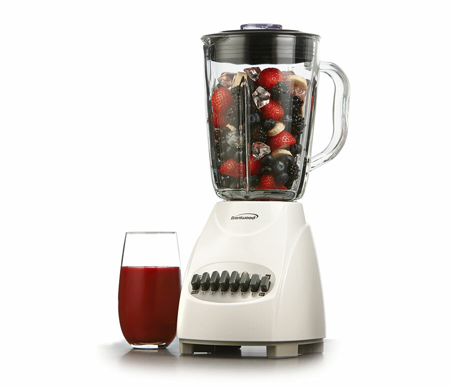 Brentwood JB-920 12-Speed + Pulse Blender with Glass Jar In 