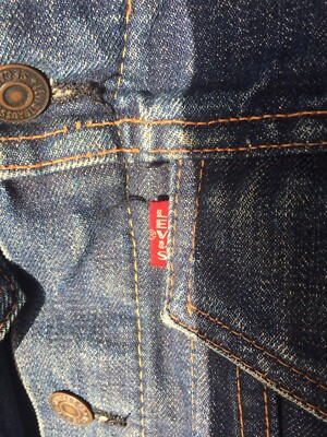 Rare Vtg Levi's Big E Denim Lrg Type 2 Pocket jacket 505 558