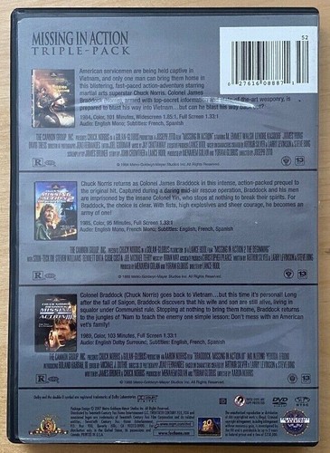 Missing in Action/Missing in Action 2/Missing in Action 3 (2-Disc DVD, 2010) - Picture 2 of 3
