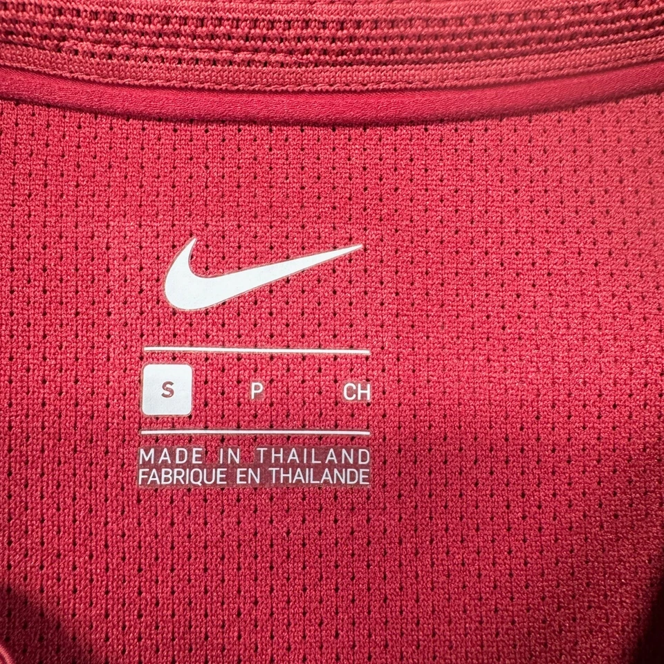 Alabama Crimson Tide Pullover Men's Small Red 1/4 Zip NIKE On Field Pockets Top - Image 3 of 4