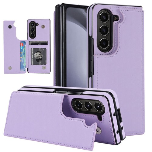 For Samsung Galaxy Z Fold5 4 3 Pixel Fold Luxury Leather Card Pocket Phone Case - 第 19/22 張圖片