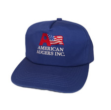 Vintage American Augers INC. Hat Cap Mens Adj...