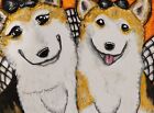 Corgi Gothic Dog Art Print 4x6 Signed by Artist Ksams Pembroke Welsh