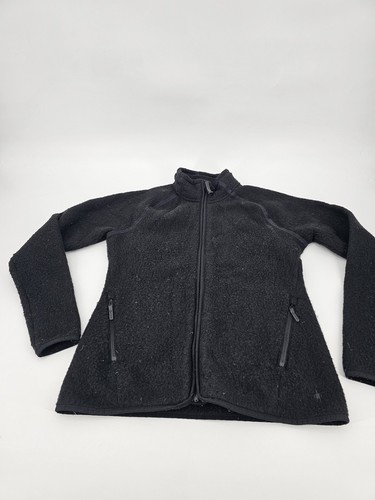 Smartwool Women's Fleece Full Zip Black Jacket Size Small - Picture 2 of 7