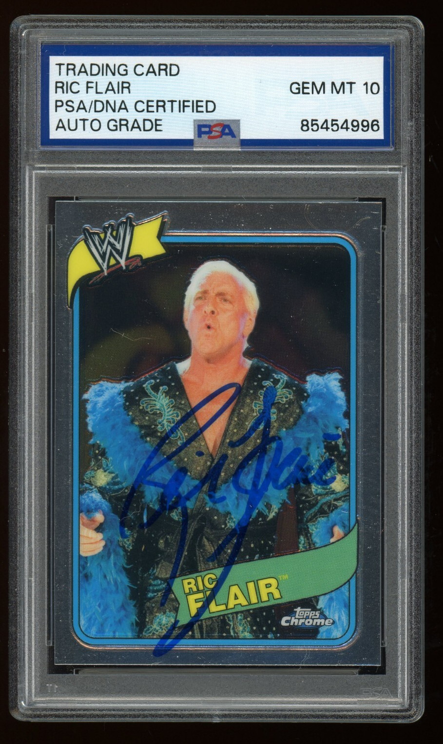 Ric Flair Signed PSA/DNA 10 Auto 2008 Topps Chrome #56 Autographed Card HOF