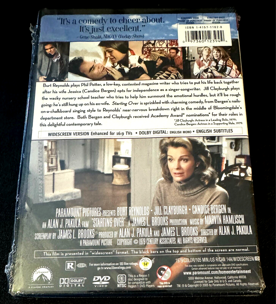 Starting Over (DVD, 2005) - 1979 Film - Burt Reynolds, Candice
