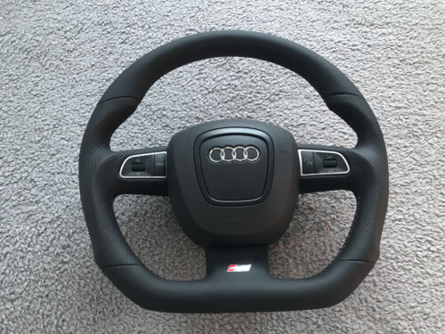 Sport Tuning S-Line Lenkrad Lederlenkrad Audi A3 A4 A5 A6 8K0 4F0 ohne Tausch - Picture 4 of 15