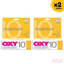 2x OXY 10 25g Benzoyl Peroxide Stubborn Acne Pimple Spot Control Treatment