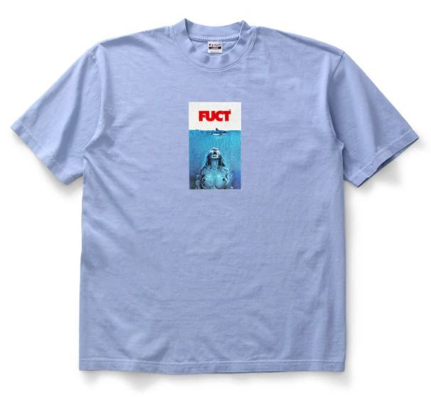 fuct Tシャツ fuct Made in USA 🇺🇸 JAWS Jan 1994 Baby BLUE T Shirt jawz quint