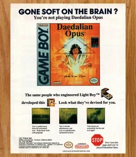 Daedalian Opus Puzzle Nintendo Game Boy - Video Game Print Ads Poster Promo 1991
