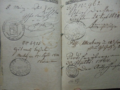 23055 Handwerker Wanderbuch 1823 Dresden 40 Eintragungen Leipzig Schweidnitz M - Bild 7 von 7